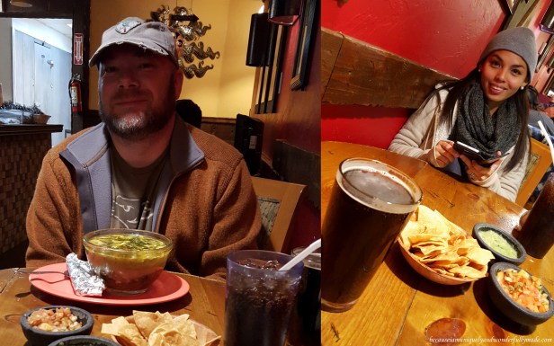 Dinner at Springdale, Utah.