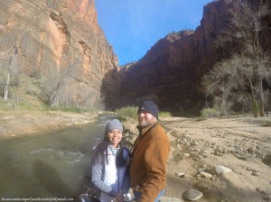 Riverside Walk at Zion National Park in Utah.