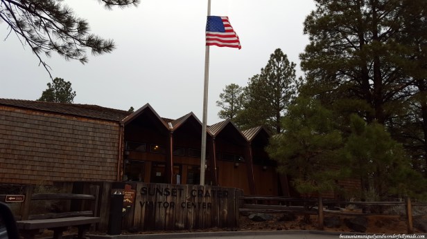 The Visitor Center at Sunset Crater Volcano National Monument in Flagstaff, Arizona.