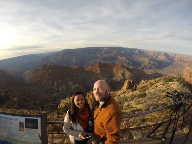 The Desert View Point at Grand Canyon is a favorite spot for photographers especially during sunset. 