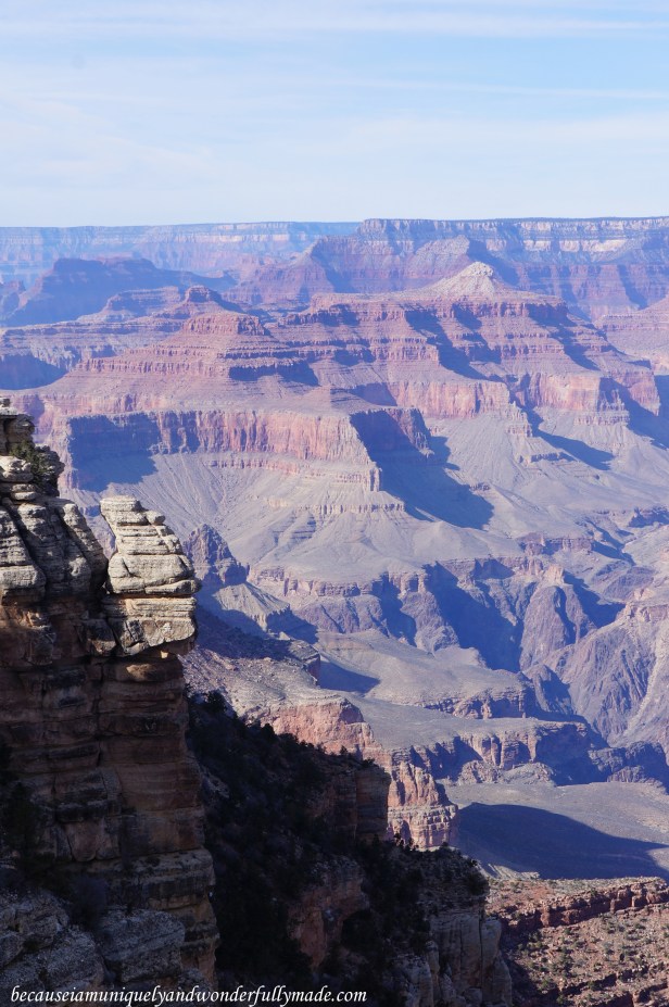 The Grand Canyon as viewed from Mather Point. 