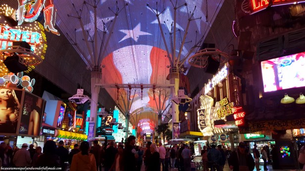 Ziplining inside the old Las Vegas strip is one way to make tourists' visit more memorable.