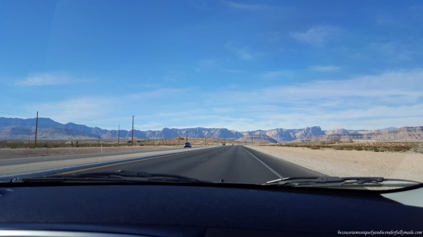 Driving out of Las Vegas via Blue Diamond Road on Nevada Highway 160 West as we were heading to our new home, California. 