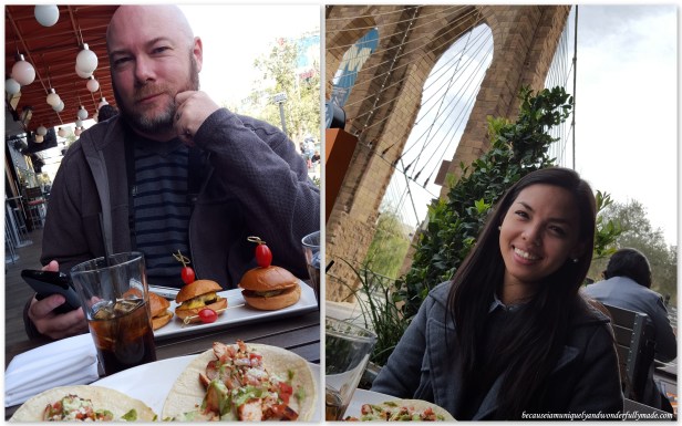 Lunch with hubby at a restaurant along the new Las Vegas strip.