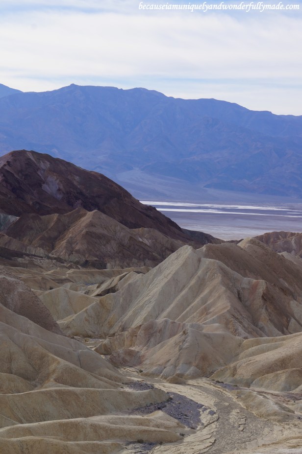 Zabriskie Point in Death Valley National Park in California.