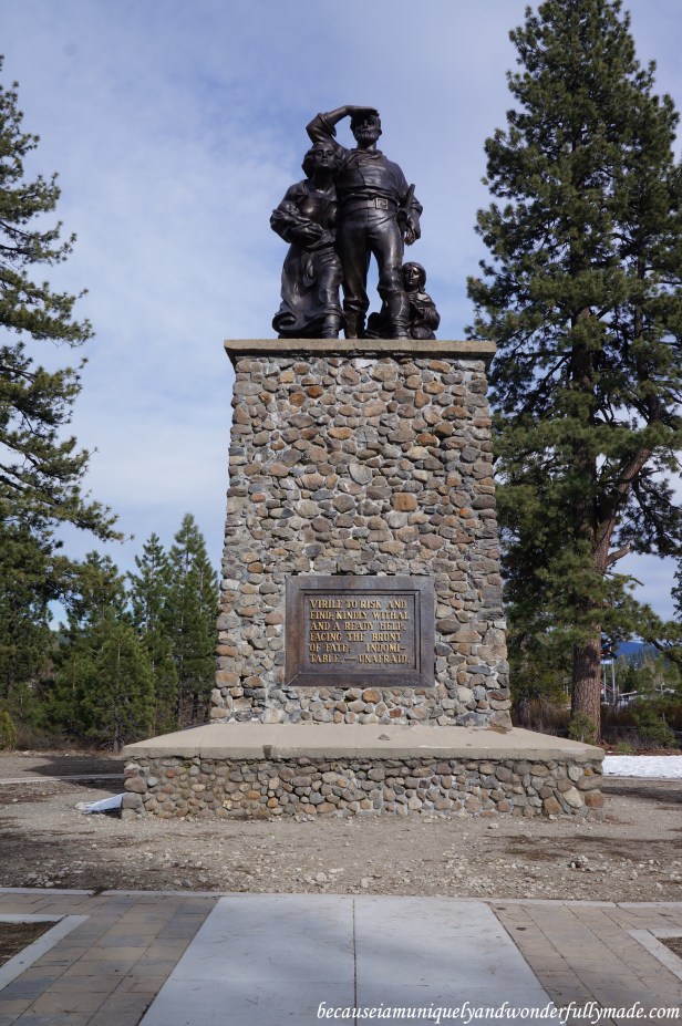 The memorial at the Donner Pass.