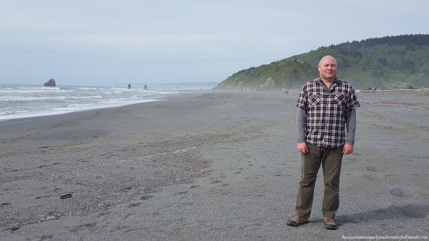 At the back of Thomas H. Kuchel Visitor Center enjoying the might of the Pacific Ocean.