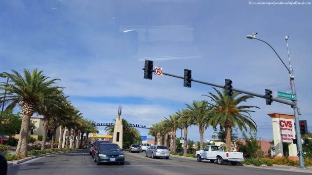 Passing through Boulder City in Nevada.