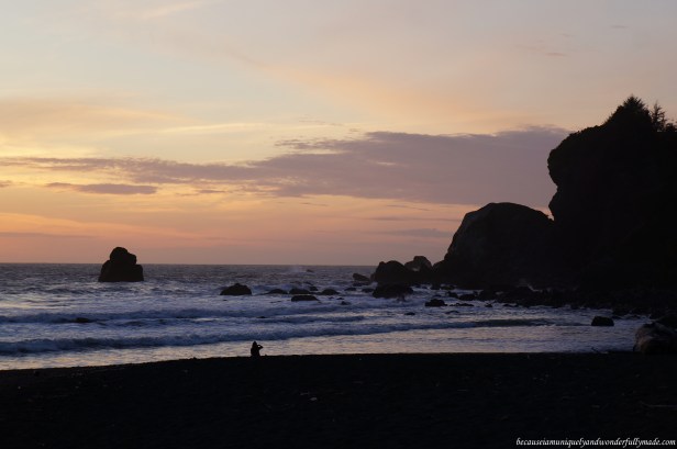 Dusk at Wilson Creek, Klamath, California.