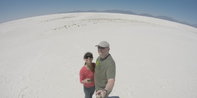 At White Sands National Monument in New Mexico.
