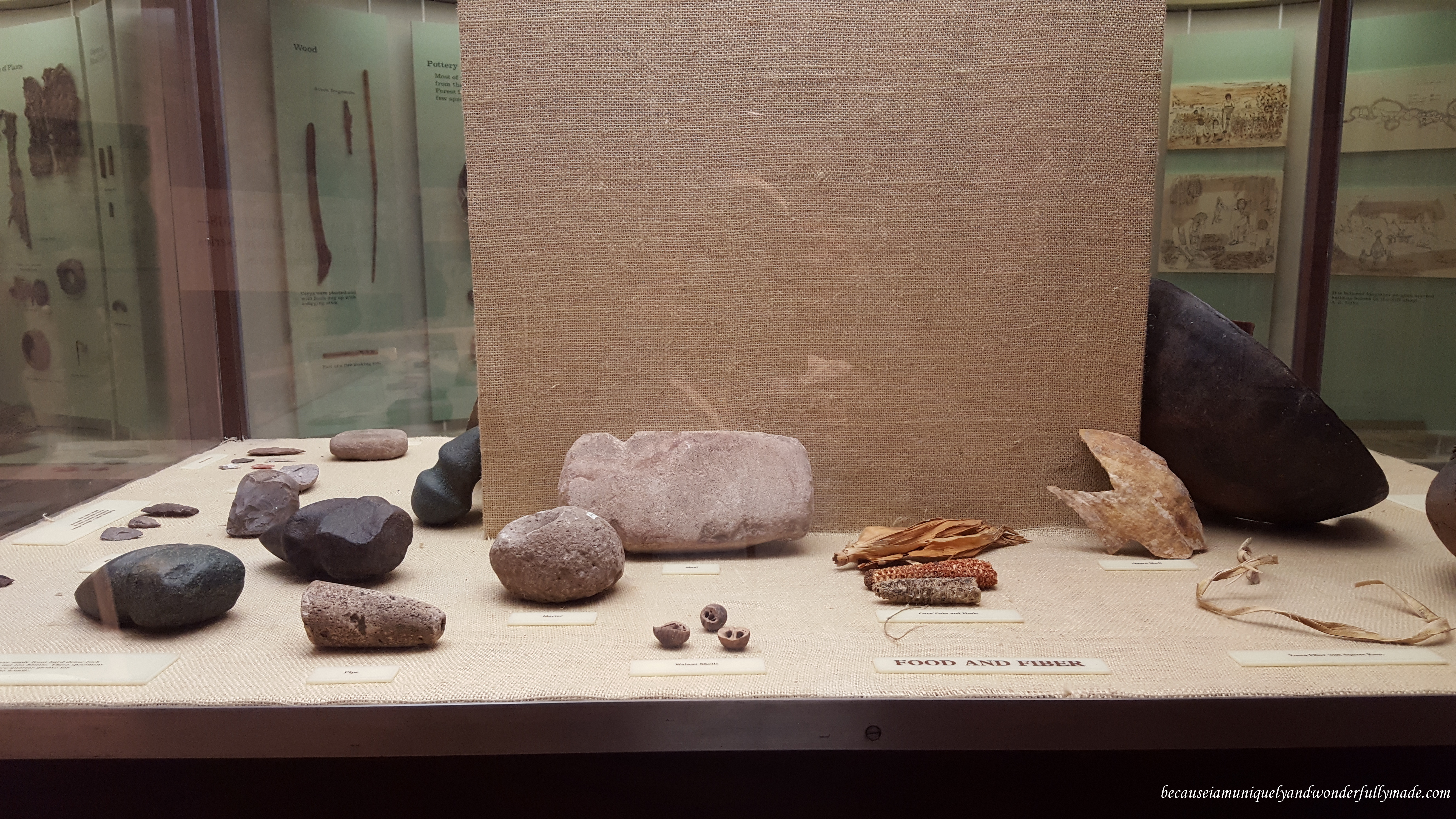 Some of the highlight exhibits at Gila Visitor Center are hand made pottery, stone tools, and jewelry crafted by Zuni, Apache, Hopi, and other regional tribes. 