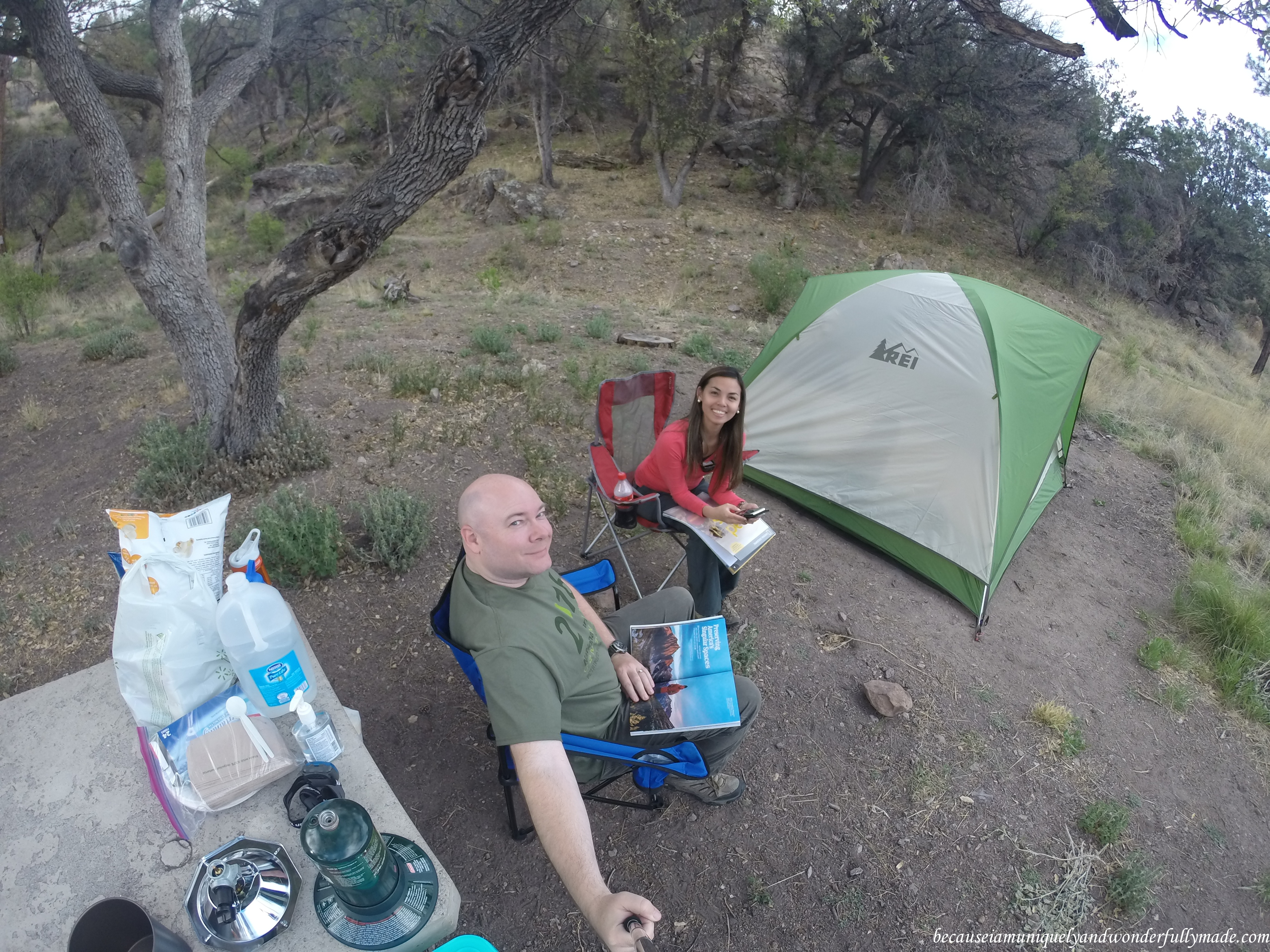 My husband and I's first camping experience in the United States at Gila National Forest in New Mexico.